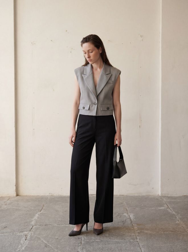 My Fashion Греи Формални Елегантан Винтаге Прслук Велепродаја одеће Неформалан