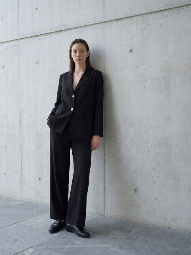 My Fashion Black Formal Single Breasted Blazer Jacket Wholesale Clothing Dating