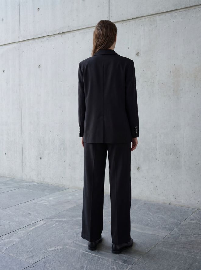 My Fashion Black Formal Single Breasted Blazer Jacket Wholesale Clothing Spring