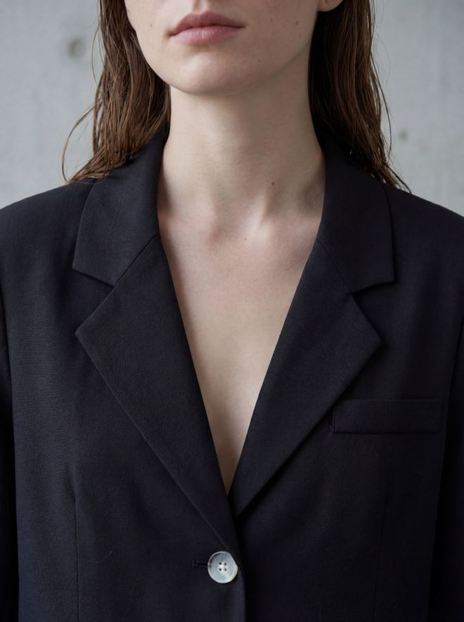 My Fashion Black Formal Single Breasted Blazer Jacket Wholesale Clothing Work