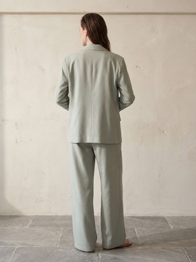 My Fashion Grey Single Breasted Blazer Jacket Wholesale Clothing Dating