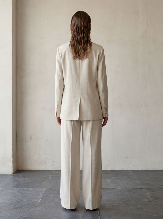 My Fashion Beige Single Breasted Blazer Jacket Wholesale Clothing Dating