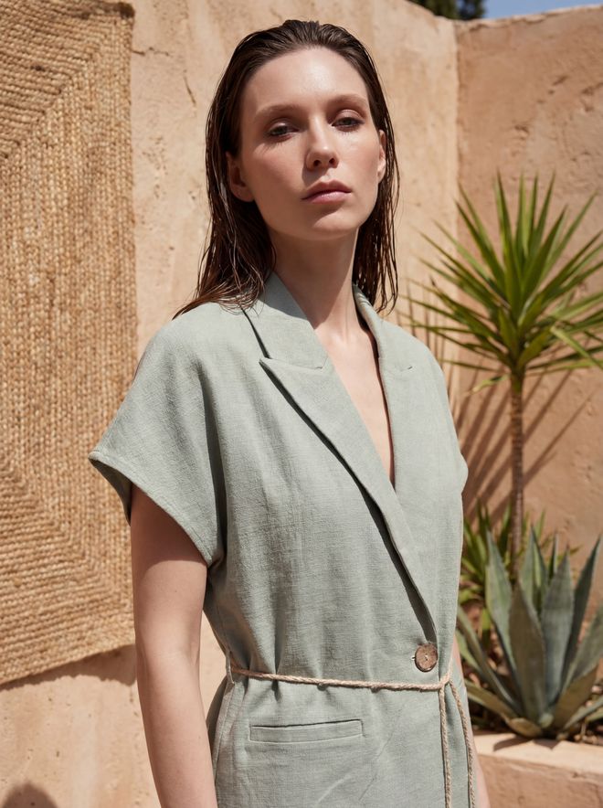 My Fashion Khaki Suit Wide Leg Palazzo Regular Fit Elegant & Casual Wholesale Clothing Birthday