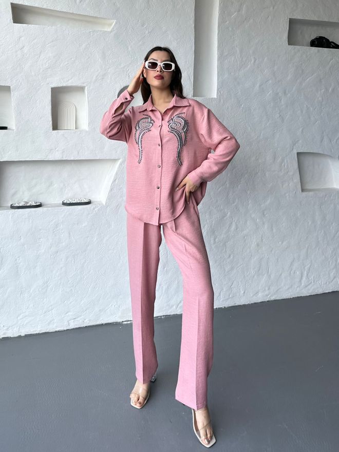 My Jest Fashion Set De Dos Piezas Rosa Ropa al por mayor Formal