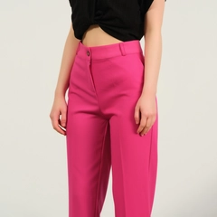 A wholesale clothing model wears ofo10435-gabardine-classic-trousers, Turkish wholesale Pants of Offo