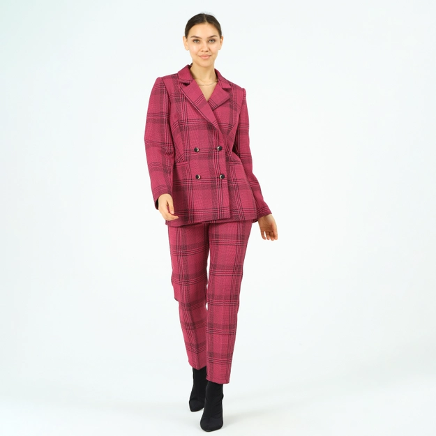A model wears 41040 - Set - Smoked, wholesale Suit of Offo to display at Lonca