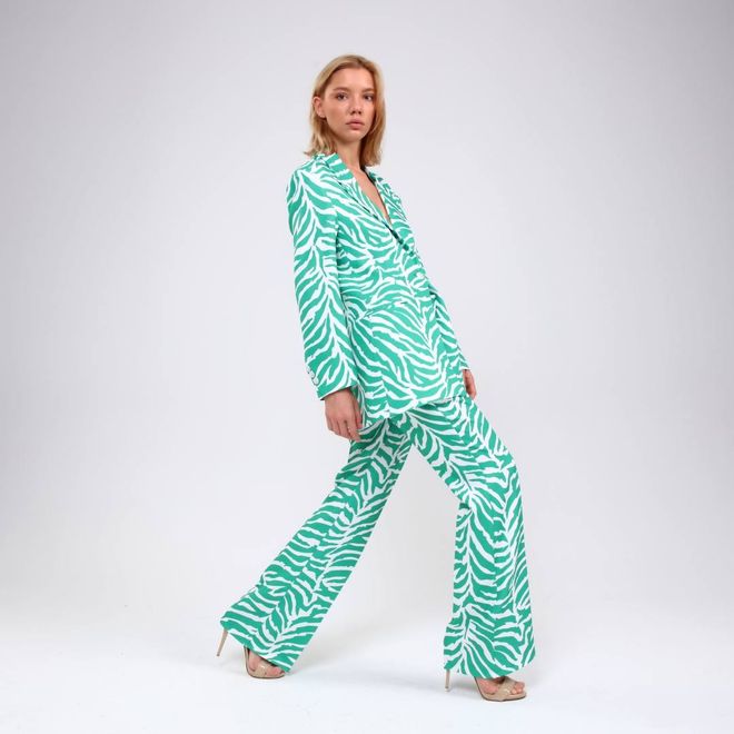 Ouz Fashion Chaqueta Con Estampado De Cebra Y Estampado Digital Ropa al por mayor Formal