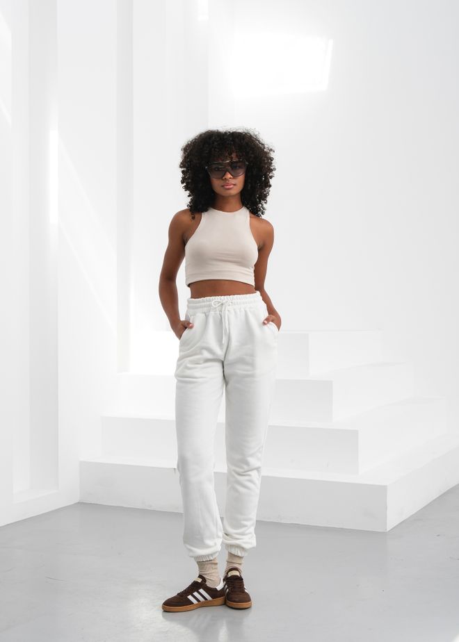 Ouz Fashion Balti Jogger Kelnės Sportui Ir Kasdieniam Dėvėjimui Didmeninė prekyba drabužiais Kokteilinė