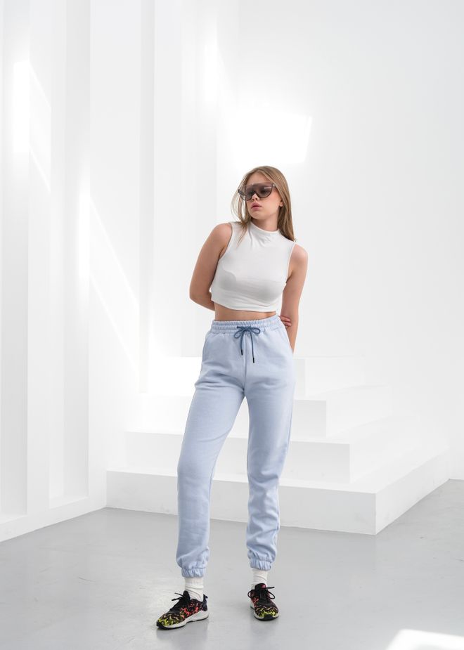 Ouz Fashion Plave Hlače Jogger Balon Noge Veleprodaja odjeće Ležerni