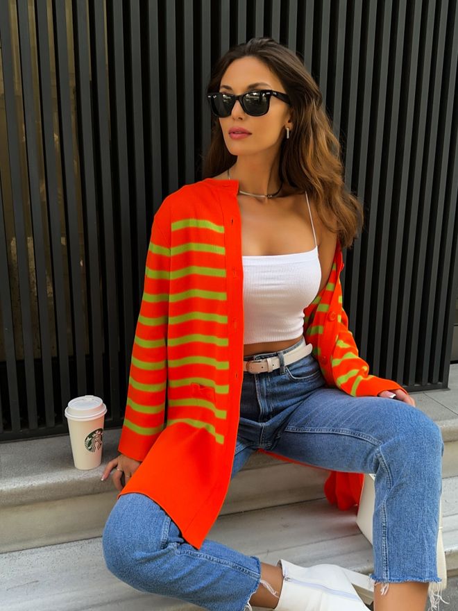 Ouz Fashion Knitted Cardigan Wholesale Clothing 4