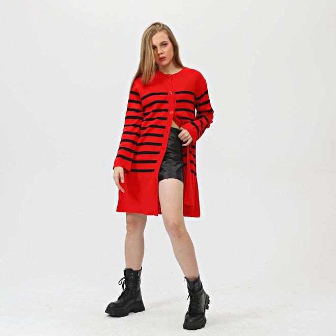 Ouz Fashion Strickjacke Aus Strick Großhandelskleidung Lässig