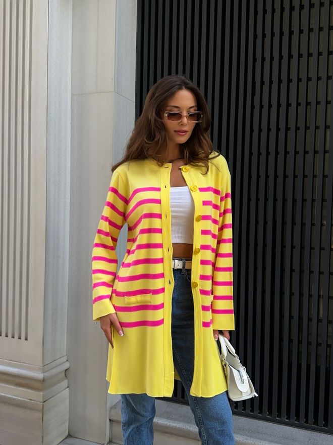 Ouz Fashion Knitted Cardigan Wholesale Clothing No Fabric