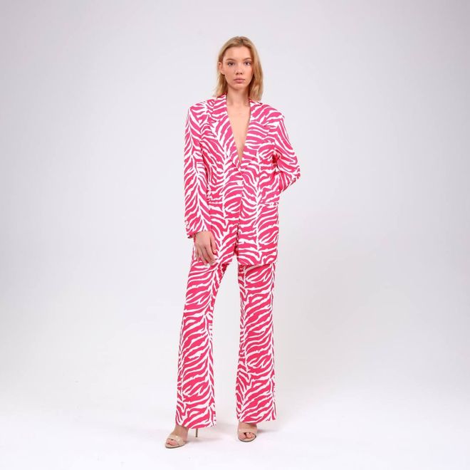 Ouz Fashion Chaqueta Con Estampado De Cebra Y Estampado Digital Ropa al por mayor Formal