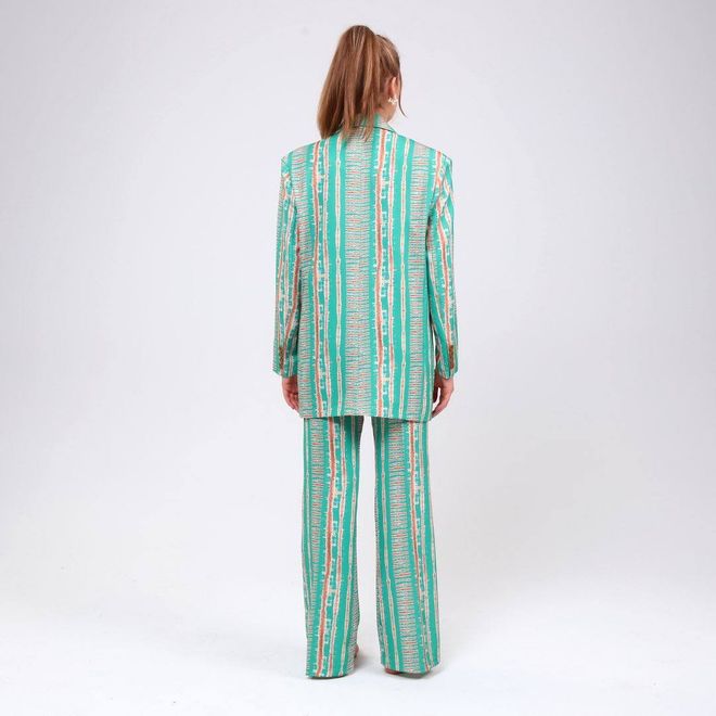 Ouz Fashion Пругаста Јакна Са Дигиталним Принтом Велепродаја одеће Но Фабриц