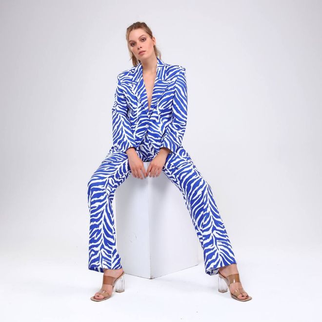 Ouz Fashion Μπουφάν Με Μοτίβο Ζέβρας Ψηφιακής Εκτύπωσης Χονδρικό εμπόριο ενδυμάτων Επίσημο