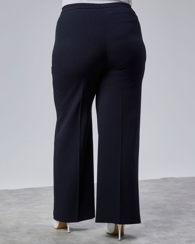 Ouz Fashion Poly Viscose Full Lycra Elastic Waistband Pants Wholesale Clothing Formal