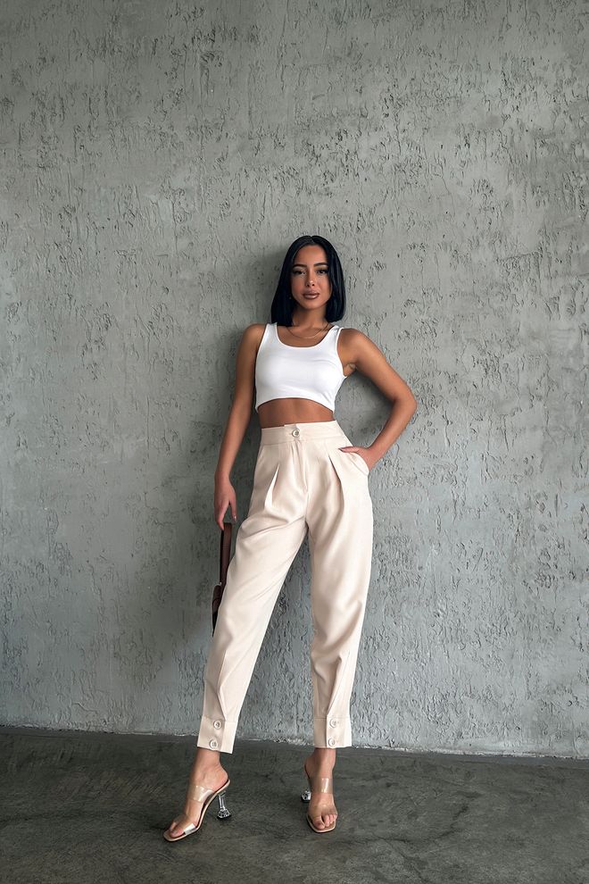 Ouz Fashion Hlače Na Gumbe Veleprodaja odjeće Ležerni