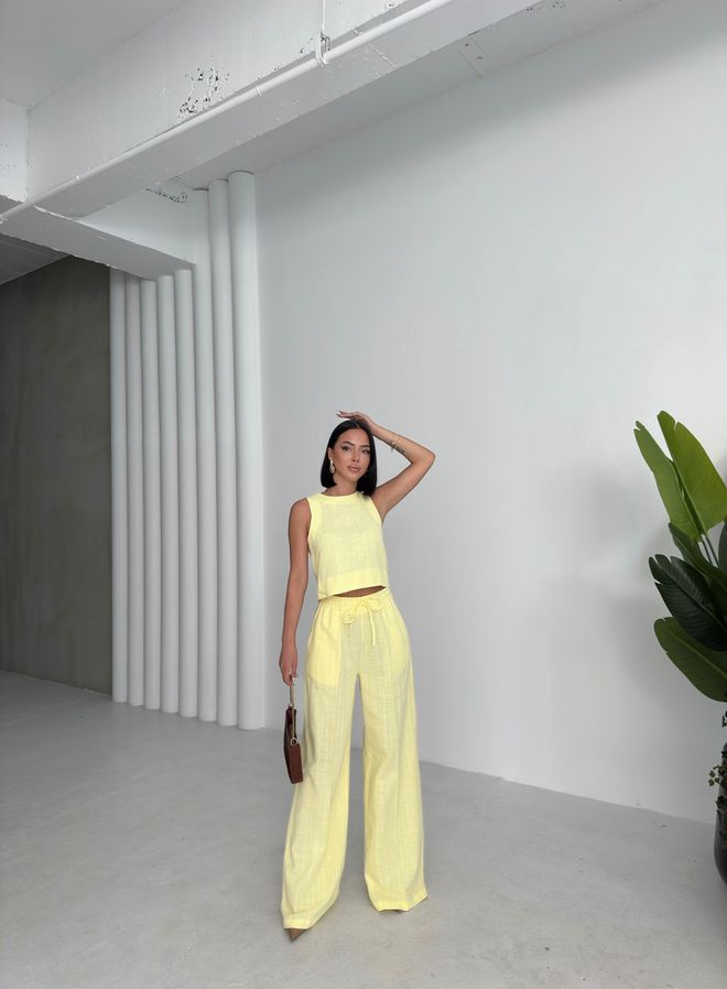 Ouz Fashion Conjunto Amarillo Casual Elegante Ropa al por mayor Casual