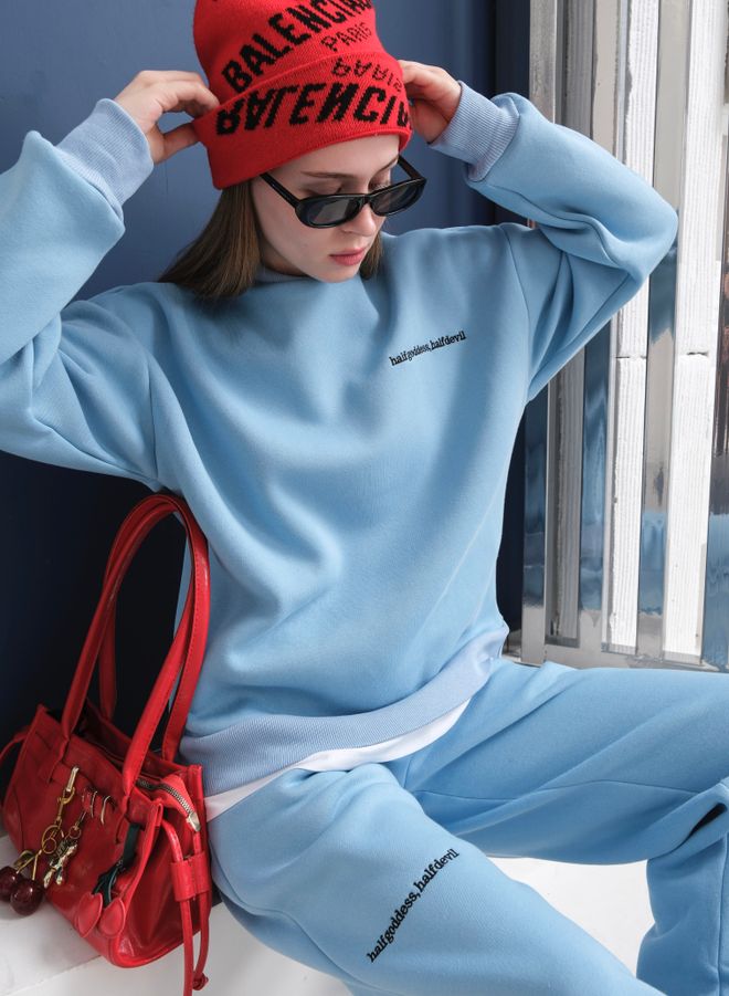 Ouz Fashion Blue Casual Sport Streetwear Cute Tracksuit Wholesale Clothing Sport