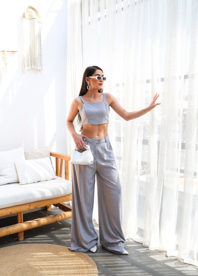 Ouz Fashion Conjunto Doble De Pantalones Cortos Y Pantalones Gipeli De Lino Ropa al por mayor Elegante