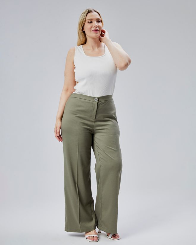 Ouz Fashion Pantalones Anchos De Talla Grande Con Cintura Elástica Ropa al por mayor Formal