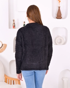 A wholesale clothing model wears pan10046-women's-knitwear-sweater, Turkish wholesale Sweater of PANDA