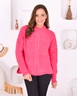 A wholesale clothing model wears pan10048-women's-knitwear-sweater, Turkish wholesale  of 