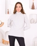 A wholesale clothing model wears pan10062-basic-knitwear-sweater, Turkish wholesale  of 