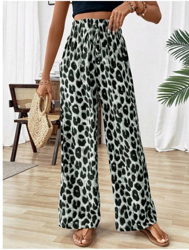 Polo Bonetta Joggingbroek Met Luipaardprint En Elastische Taille Groothandel Kleding Casual