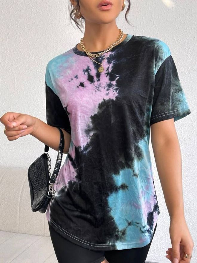 Polo Bonetta Digital Bedrucktes T Shirt Aus Single Jersey Stoff Mit Rundhalsausschnitt Großhandelskleidung Lässig