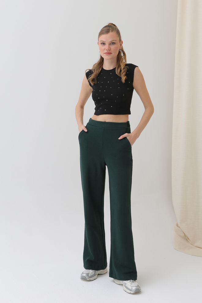 Puane Pantaloni Sportivi A Gamba Larga Da Donna Abbigliamento all'ingrosso Casuale