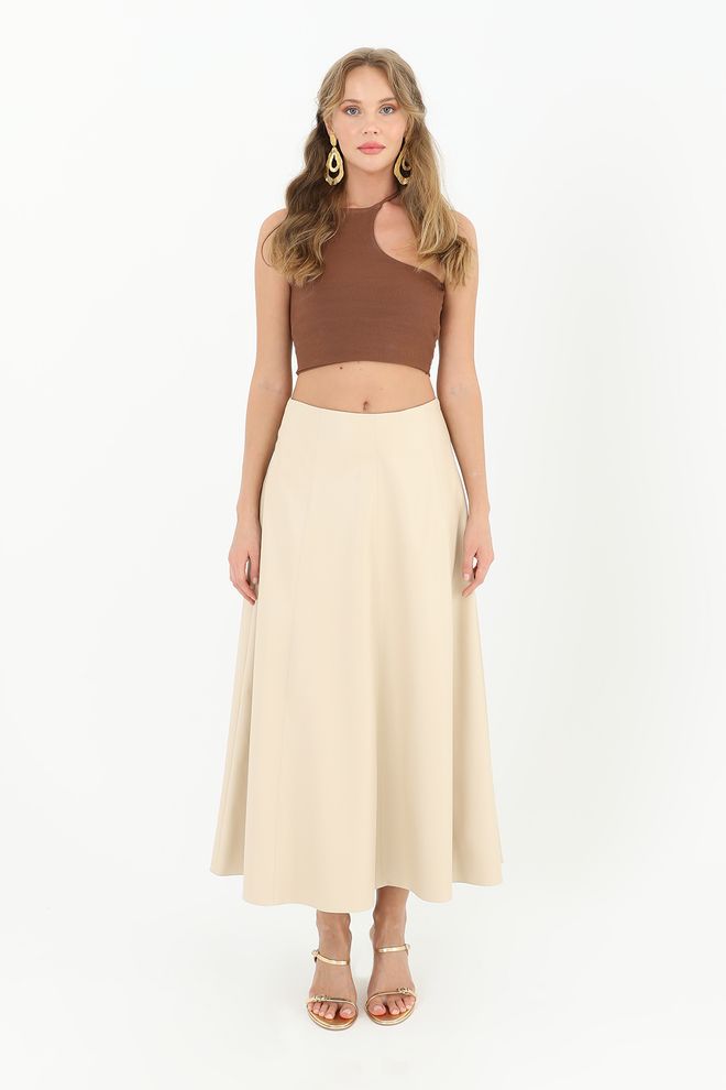 Puane Uitlopende Rok Voor Dames Groothandel Kleding Casual