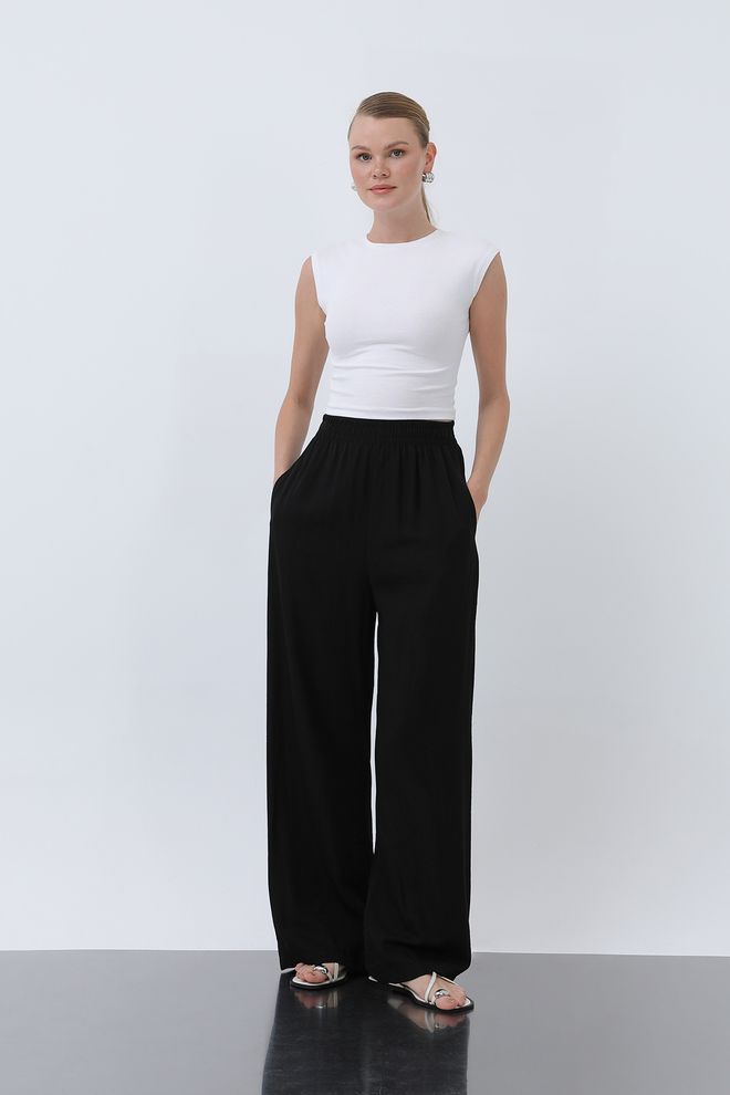 Puane Ženske Hlače Sa Elastičnim Strukom Велепродаја одеће Неформалан