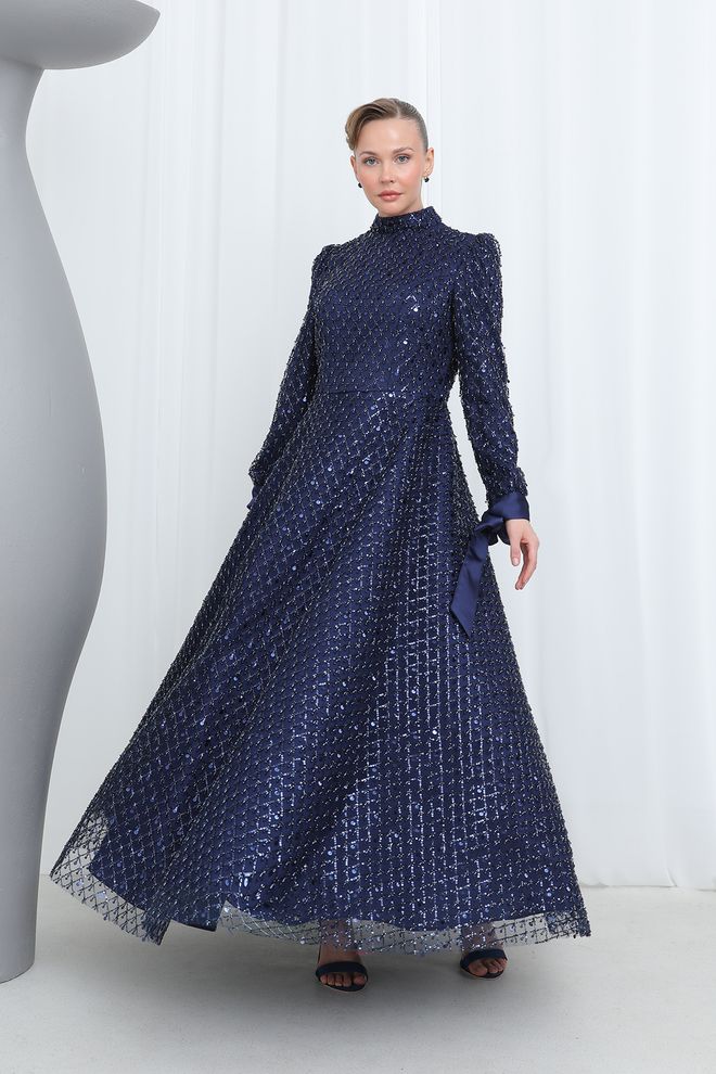 Puane Abito Blu Abbigliamento all'ingrosso Elegante