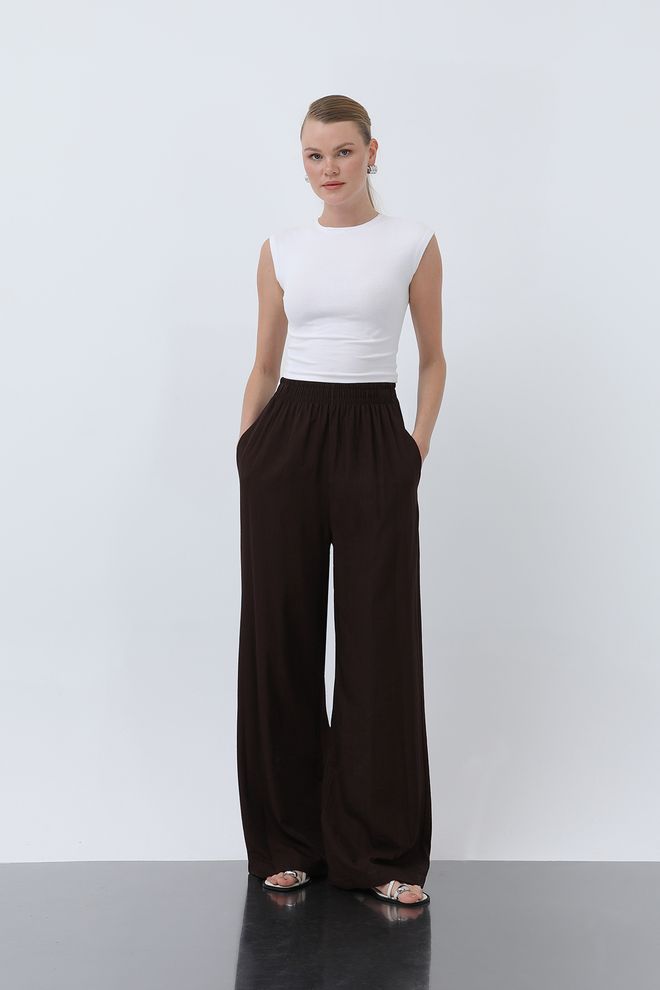 Puane Pantalones Holgados Con Cintura Elástica Para Mujer Ropa al por mayor Casual
