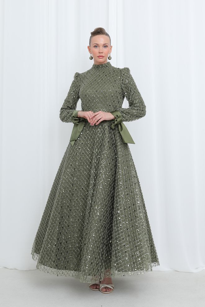 Puane Abito Khaki Abbigliamento all'ingrosso Elegante