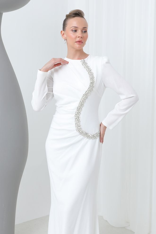 Puane Abito Ecru Abbigliamento all'ingrosso Elegante