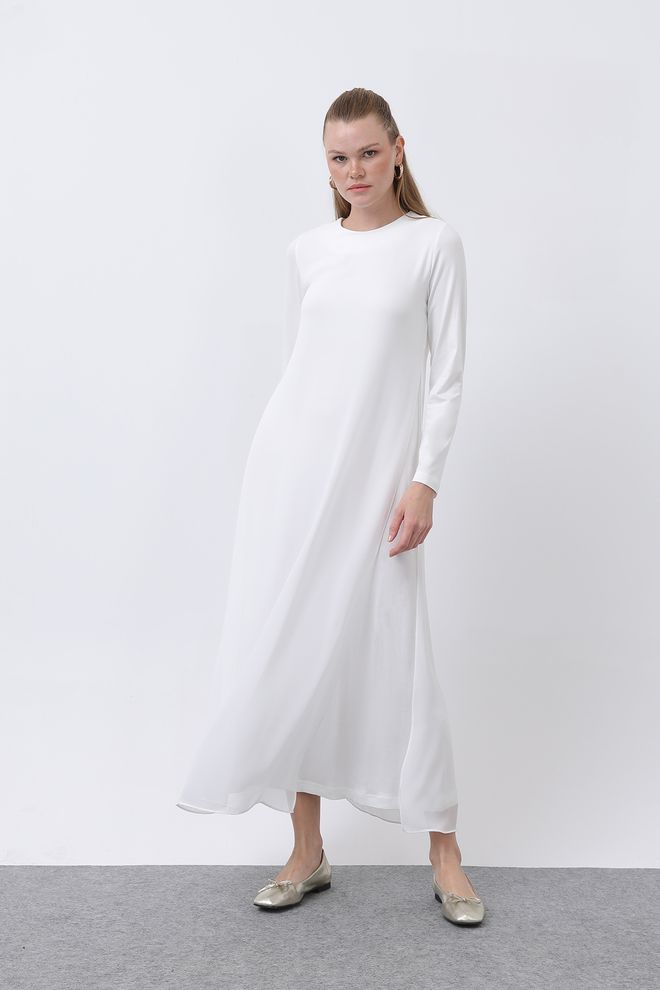 Puane Robe Ecru Vêtements en gros Décontracté