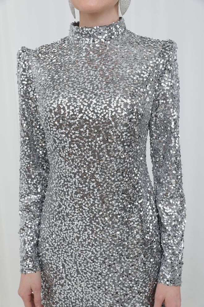 Puane Dress Silver Wholesale Clothing No Fabric