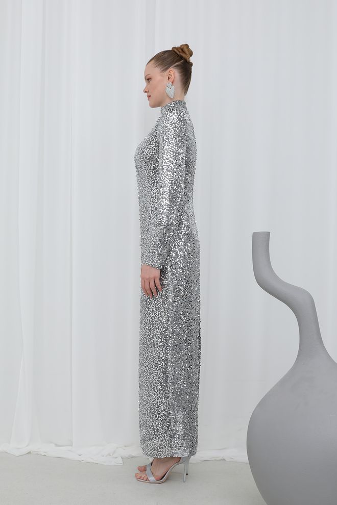 Puane Dress Silver Wholesale Clothing Fall