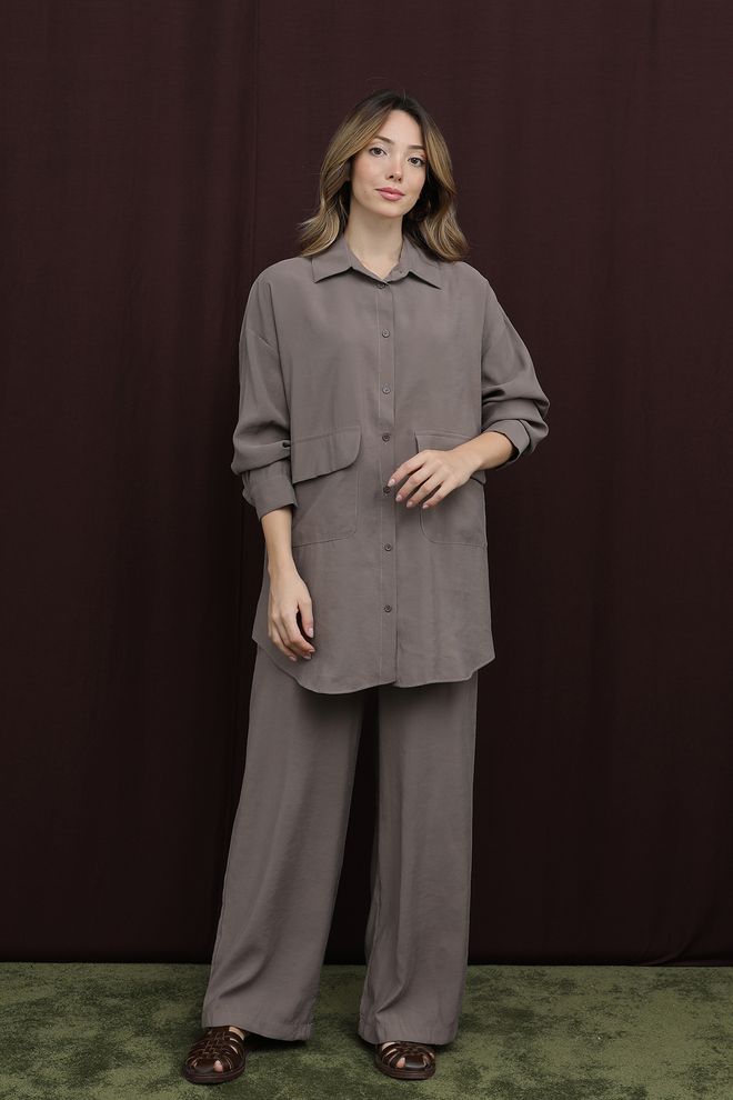 Puane Set Maro Casual Oversize Palazzo Îmbrăcăminte cu ridicata Conservator