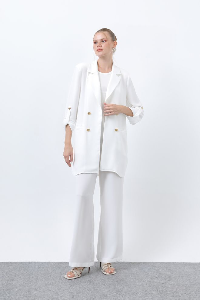 Puane Traje Blanco Elegante Formal Ropa al por mayor Formal