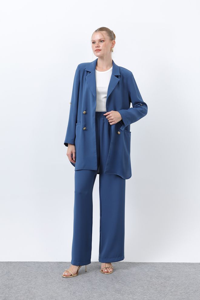 Puane Traje Azul Formal Elegante Ropa al por mayor Formal