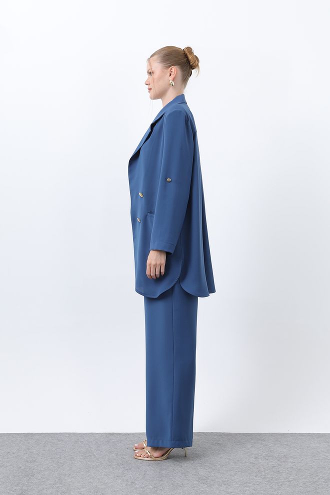 Puane Blue Formal Elegant Suit Wholesale Clothing Work