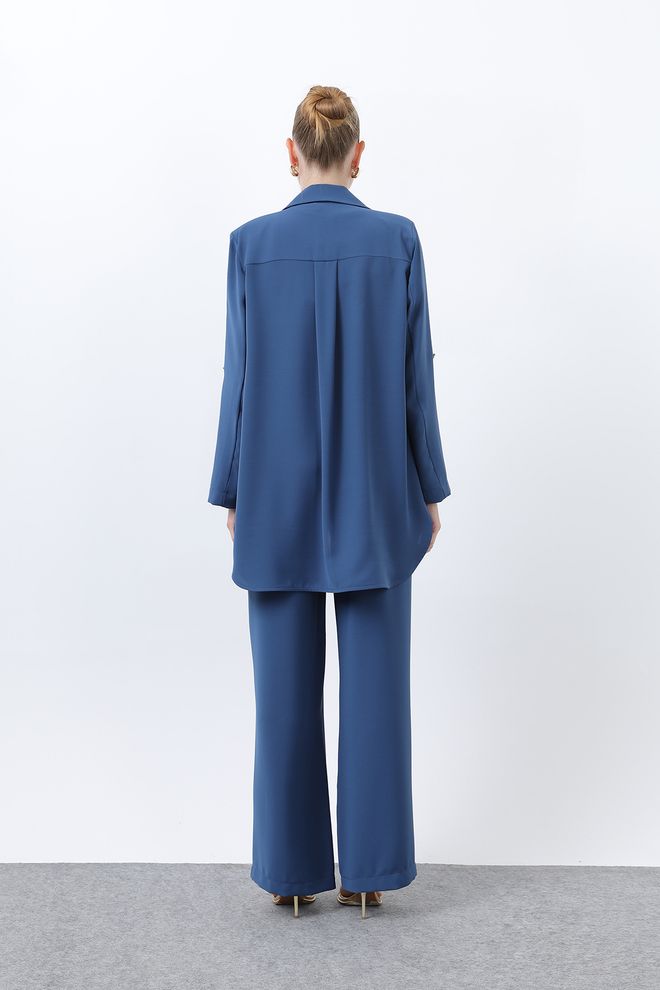 Puane Blue Formal Elegant Suit Wholesale Clothing Spring