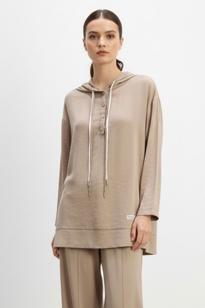 Puane Beige Set Casual Modest Elegant Work Lounge Dating Party Wholesale Clothing 1