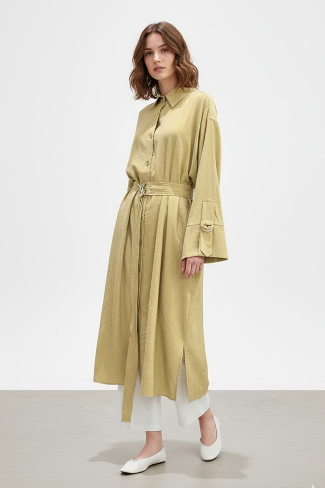 Puane Хаки Скромный Элегантный Повседневный Формальный Туника Оптовая продажа одежды Скромный