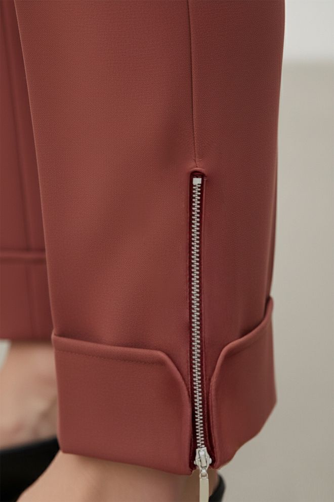 Puane Claret Red Pants Wholesale Clothing 1