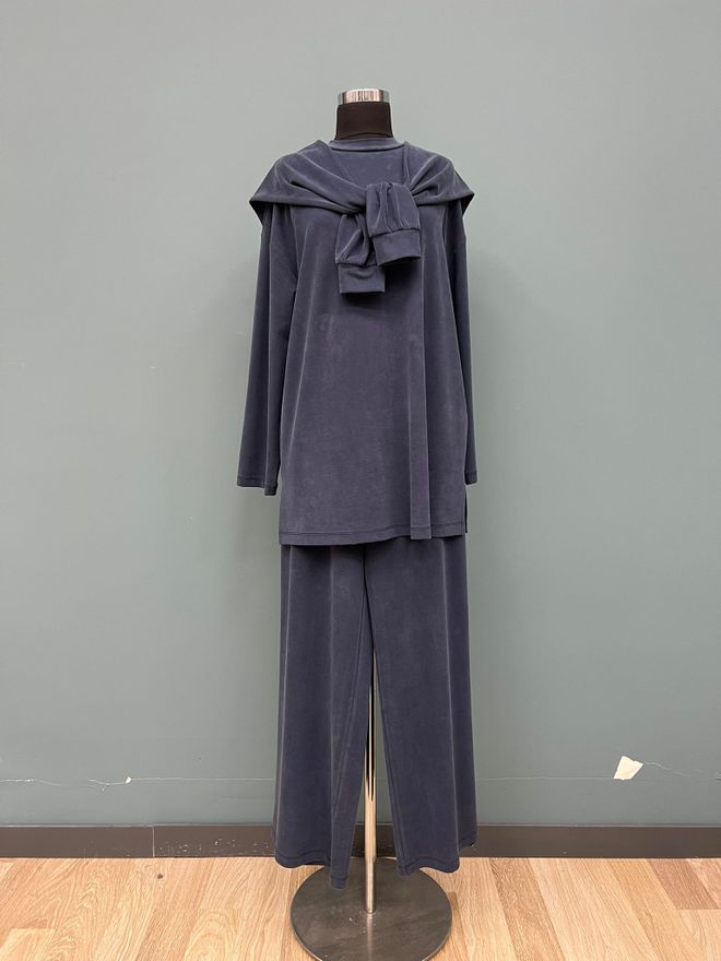 Puane Set Bleumarin Casual Conservator Îmbrăcăminte cu ridicata Conservator