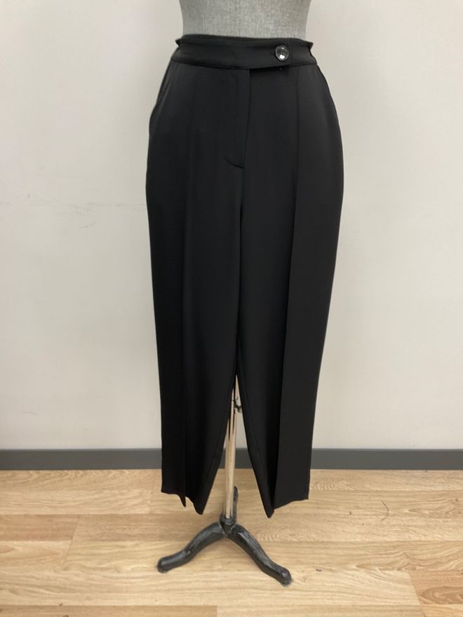 Puane Pantaloni Culotte Neri Formali Ed Eleganti Abbigliamento all'ingrosso Formale